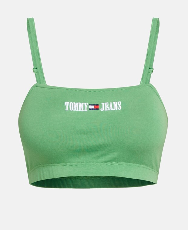 

Укороченный топ Tommy Hilfiger, лаймовый