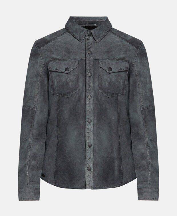 

Кожаный пиджак Crone, цвет Medium Grey