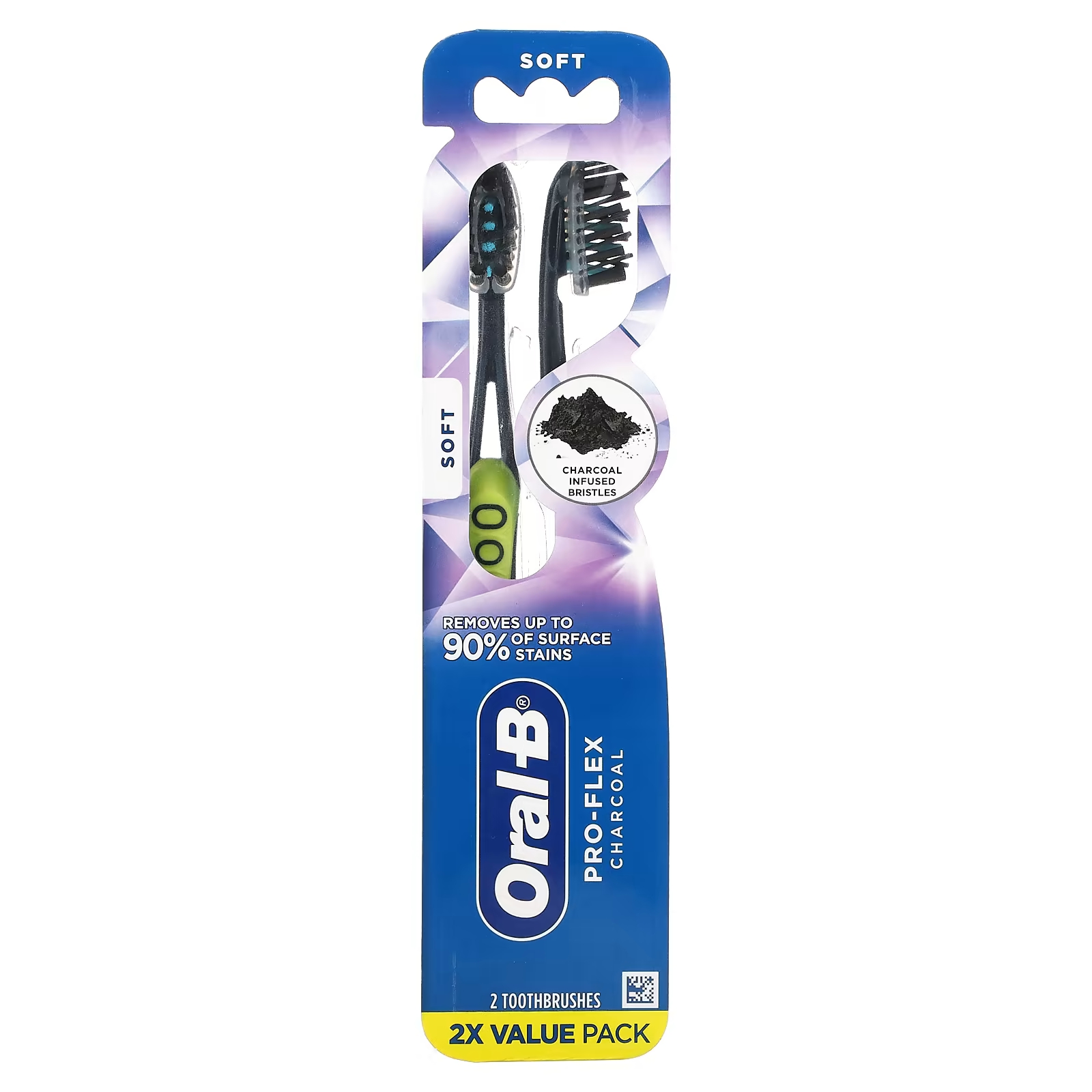 Зубная щетка угольная Oral-B Pro-Flex Soft 6 шт стирательные карандаши с древесным углем