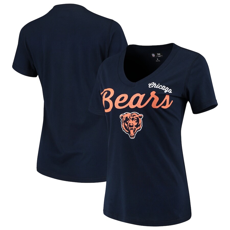 

Футболка с коротким рукавом G-III 4Her by Carl Banks Chicago Bears, нави