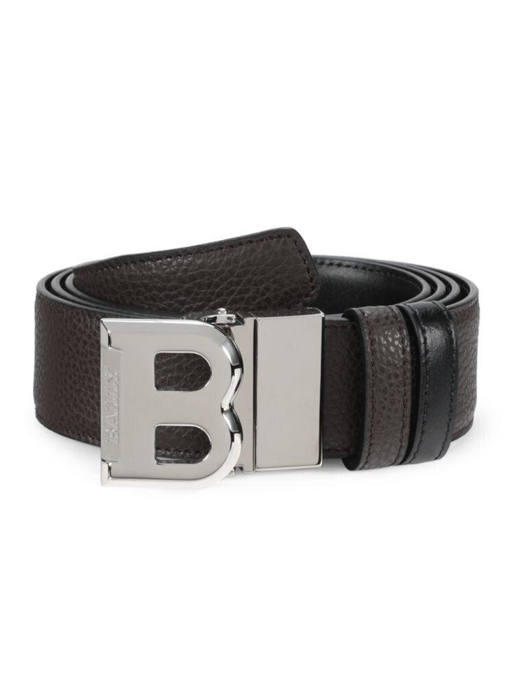 

Двусторонний кожаный ремень Bising Bally, цвет Coffee