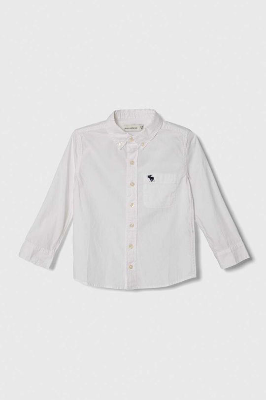 Abercrombie & Fitch Детская хлопковая рубашка, белый