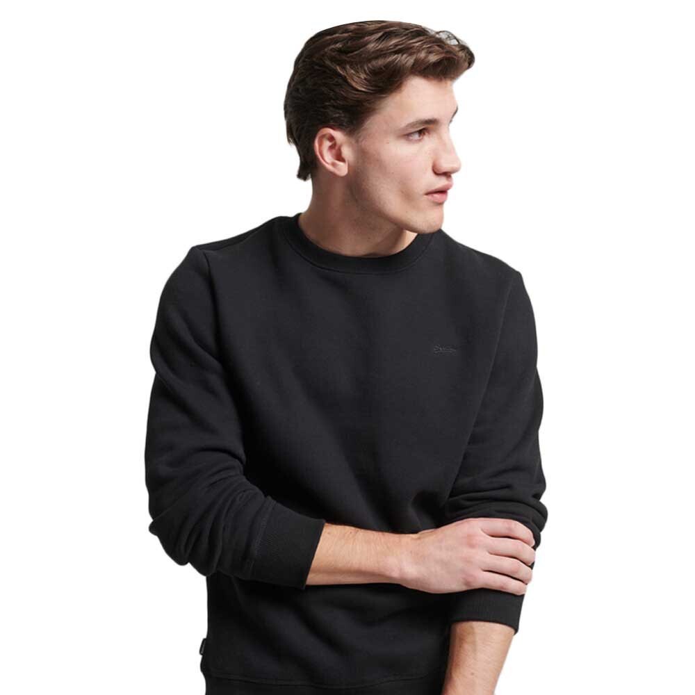 

Толстовка Superdry Vintage Logo Embroidered Crew, черный