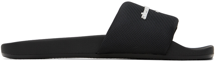 

Черные шлепанцы для бассейна Alexander Wang AW