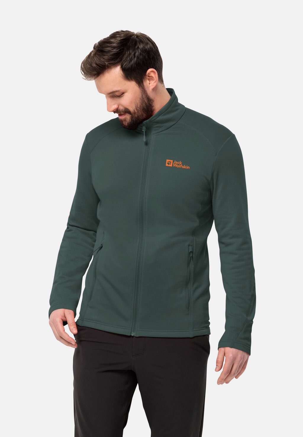 

Куртка тренировочная KOLBENBERG FZ Jack Wolfskin, цвет black olive