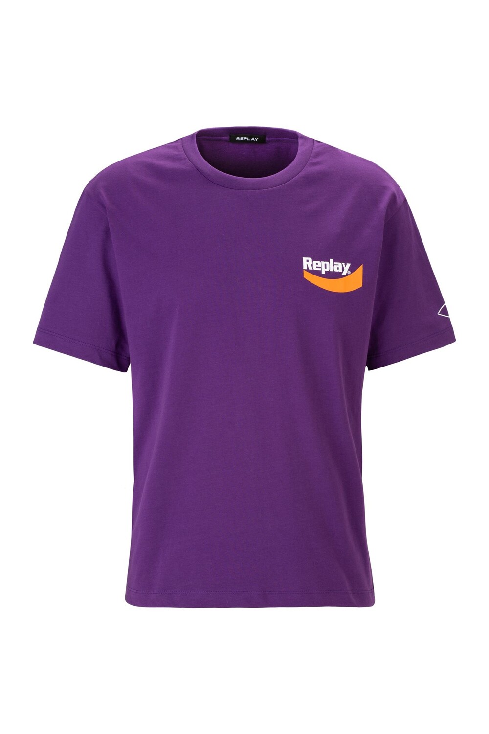 

Футболка Replay Piece Dyed Heavy Cotton Jersey, фиолетовый