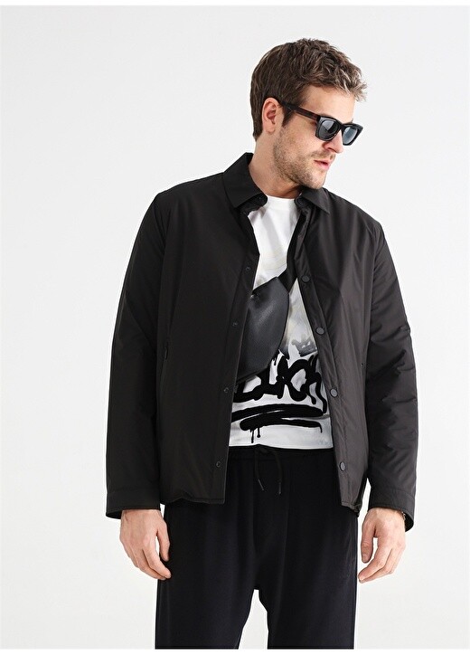

Черное мужское пальто Black On Black, Черный