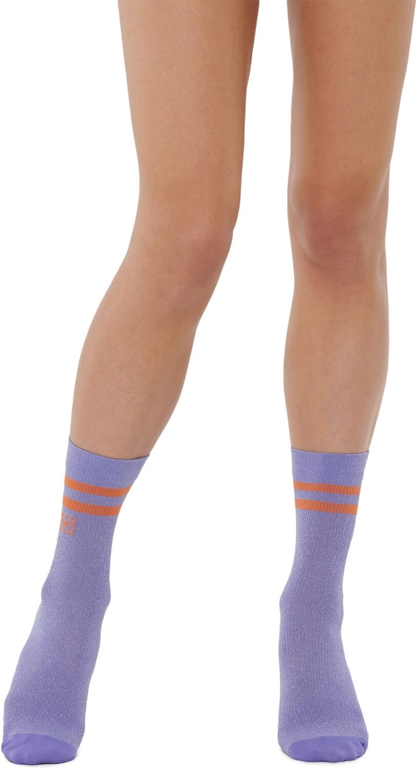 

Спортивные носки в полоску Wolford, цвет Ultra Violet/Silver