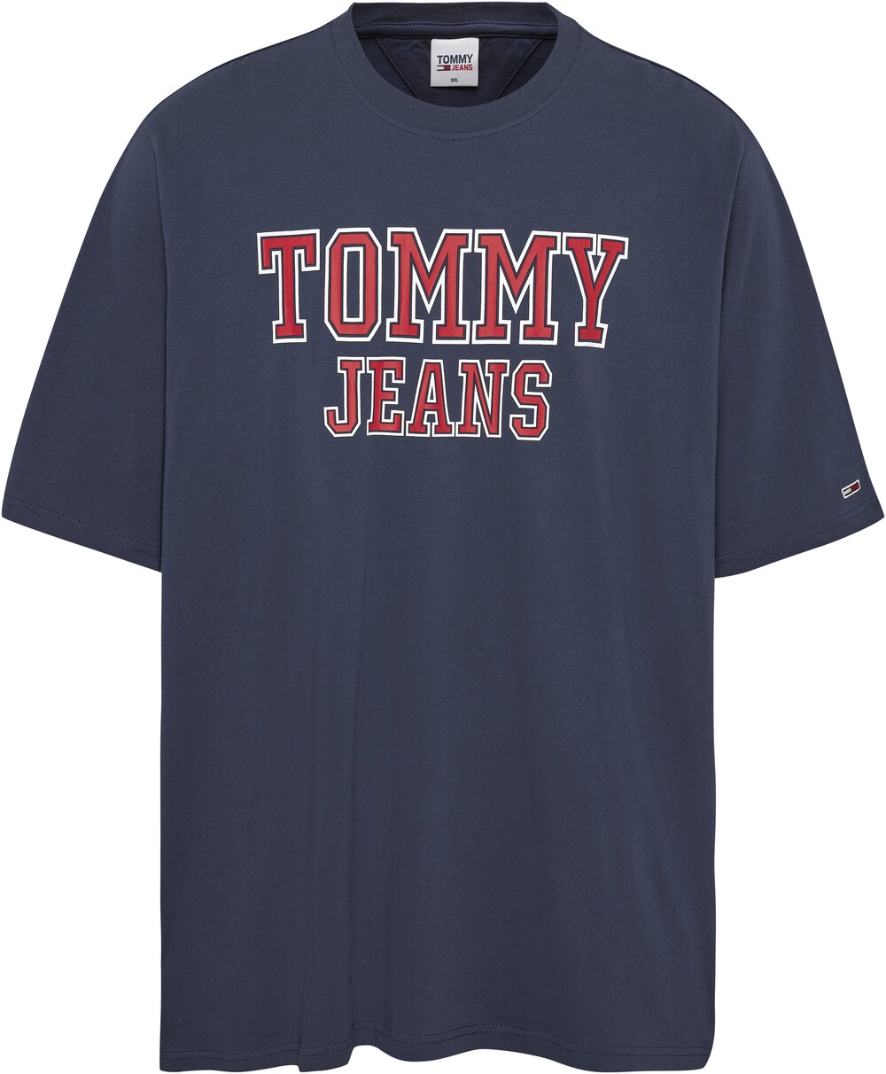 Футболка Tommy Jeans Plus, синий/темно-синий платье tommy jeans strappy badge midi синий