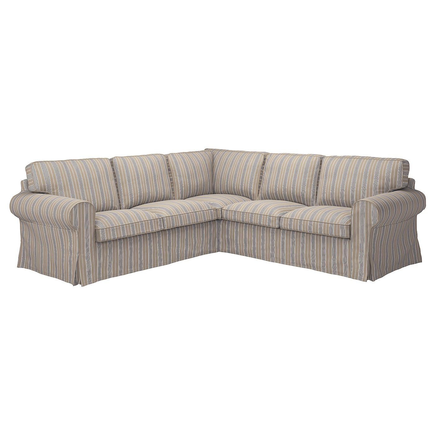 ЭКТОРП 4-местный угловой диван, Карлшов бежевый/мультиколор EKTORP IKEA