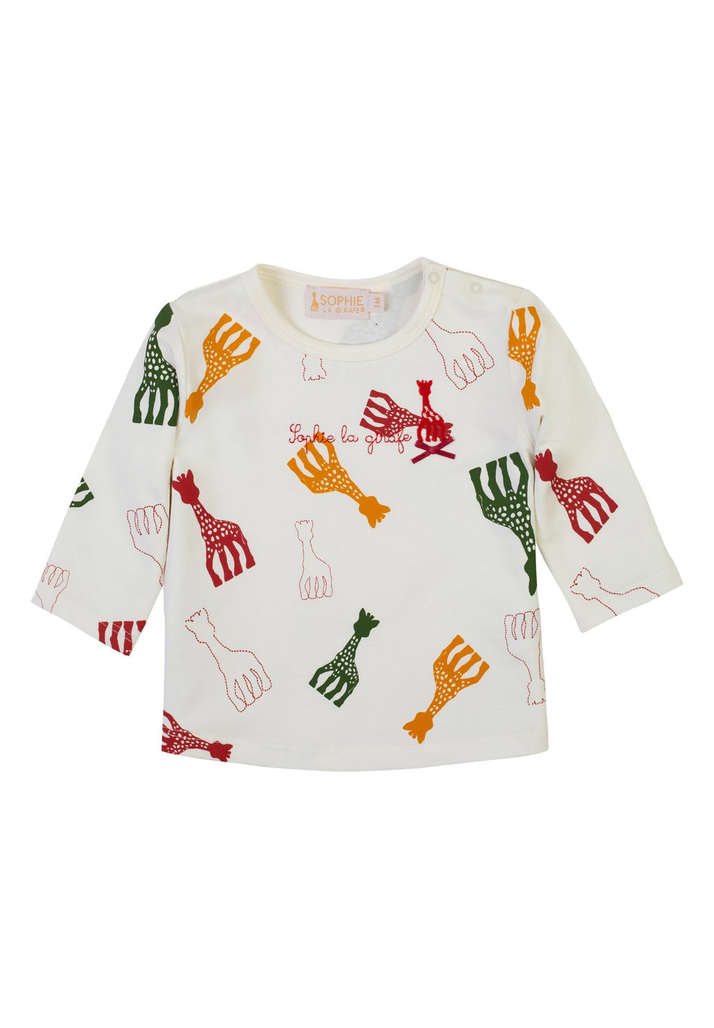 Рубашка с длинным рукавом Sophie la Girafe, цвет snow white