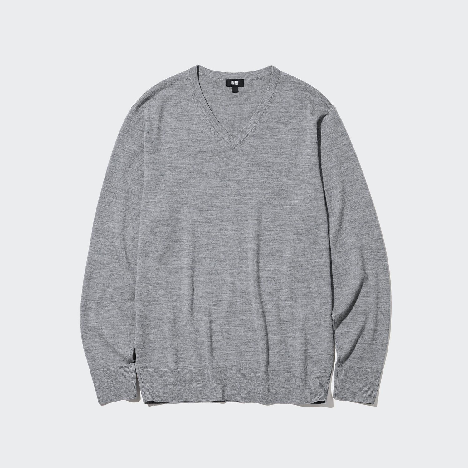 

Свитер Uniqlo мужской из шерсти мериноса, серый