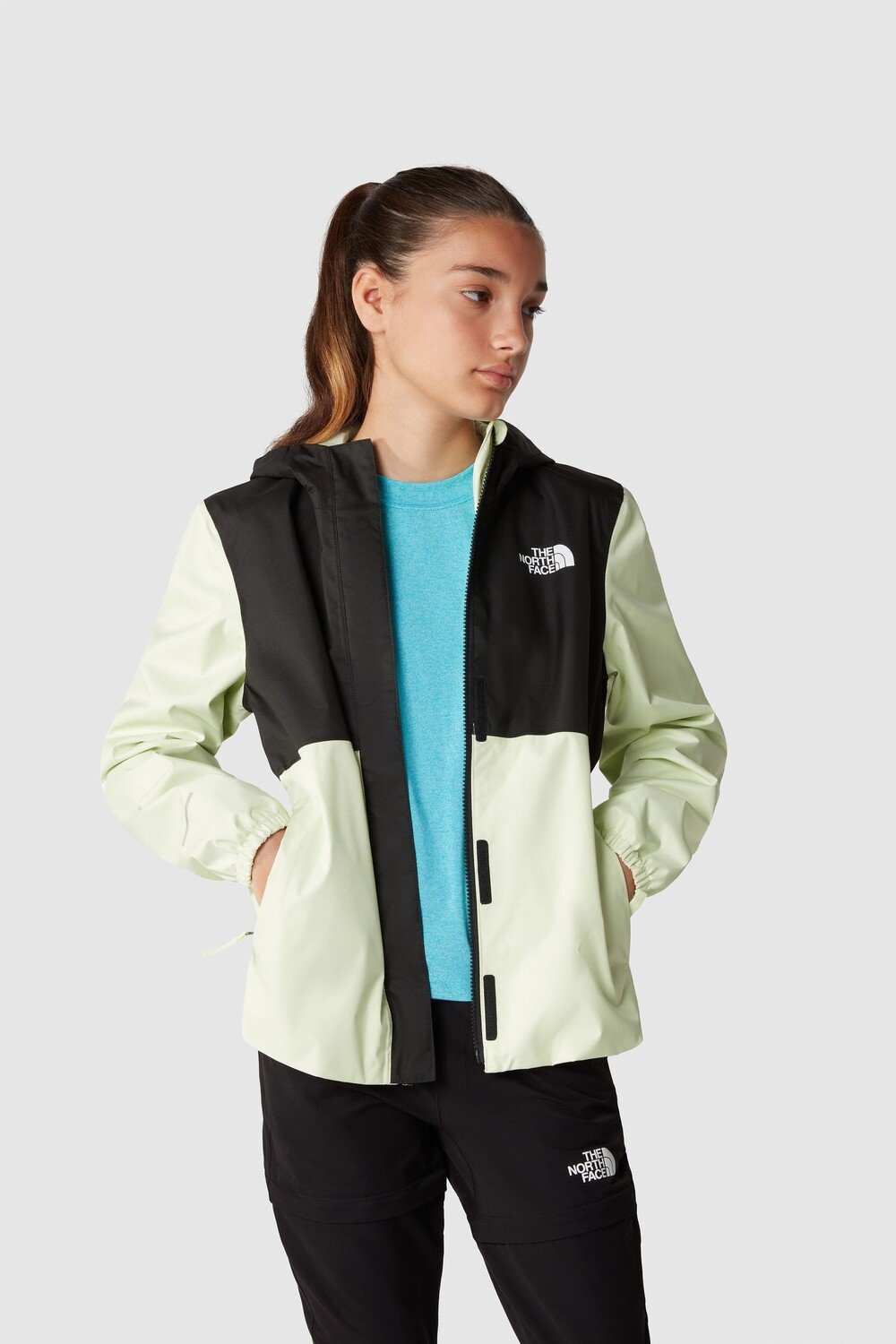 

Дождевик для девочек Antora Teen The North Face, зеленый