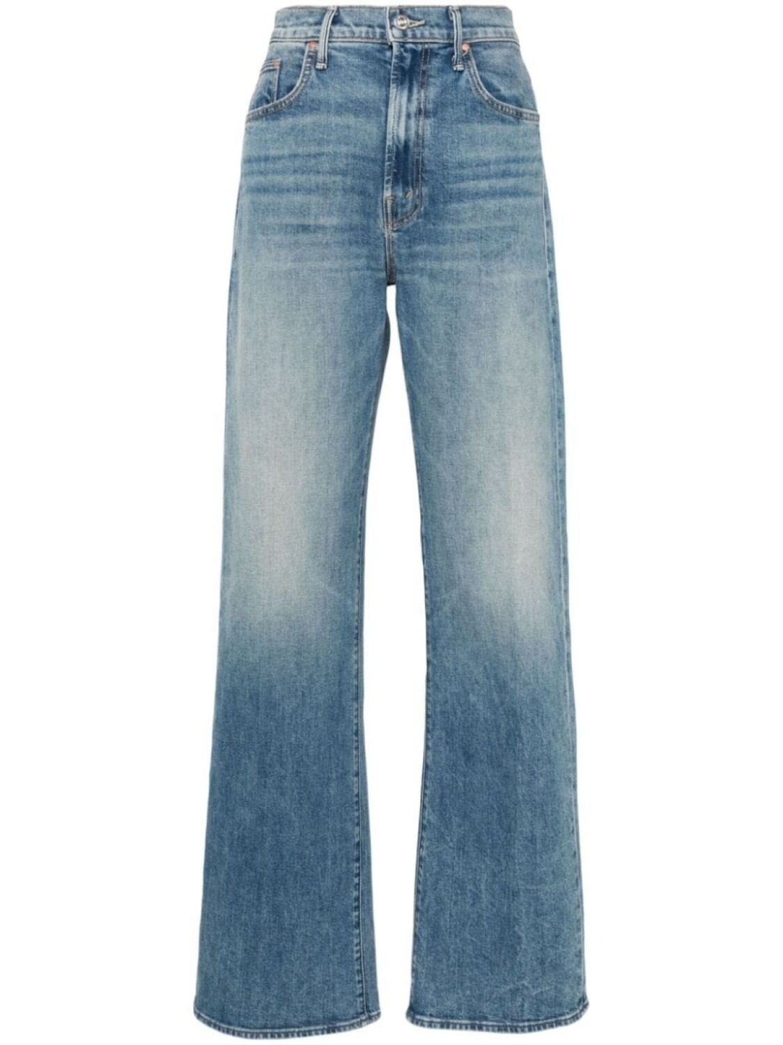 

MOTHER джинсы The Mid Rise Dazzler Ankle, синий