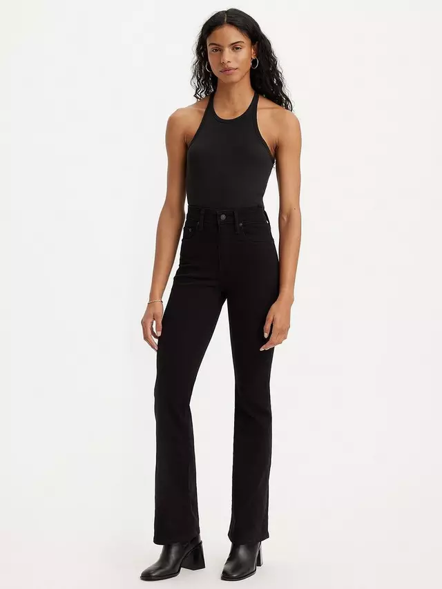 

Джинсы Levi's 725 High Rise Bootcut, цвет night is black