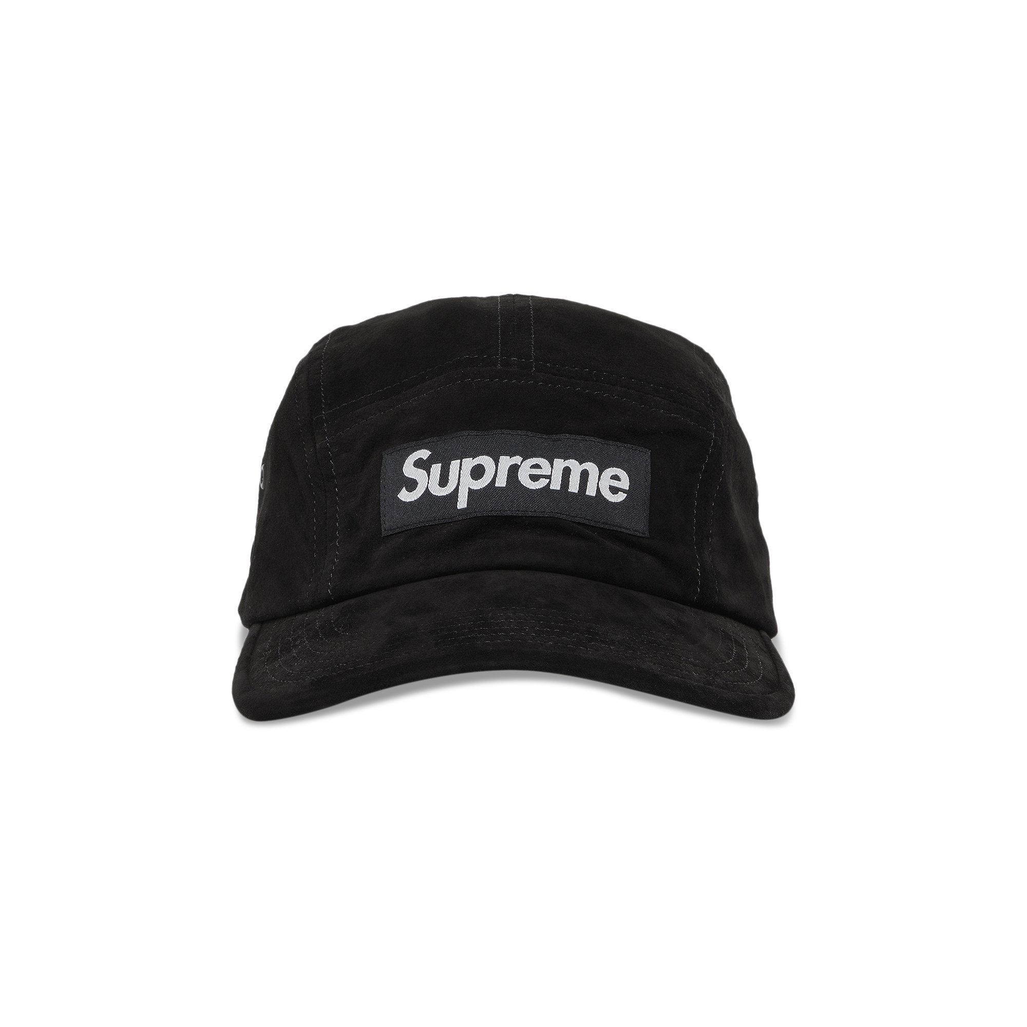 Замшевая кепка Supreme, черная