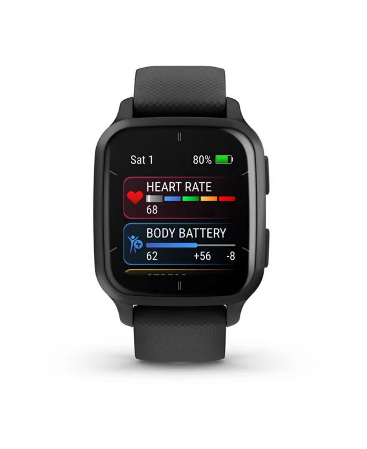 

Часы Venu Sq 2 унисекс, серый силиконовый ремешок, 40 мм Garmin, серый