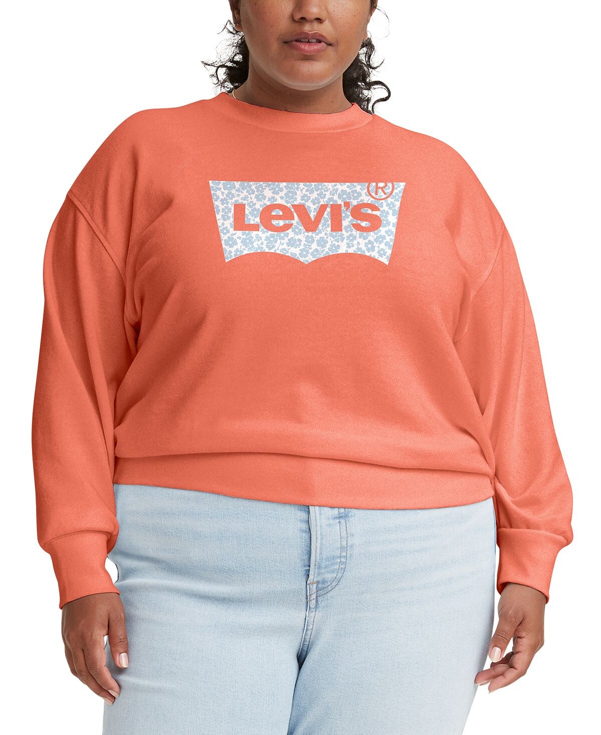 

Толстовка с графическим принтом и логотипом больших размеров Levi's