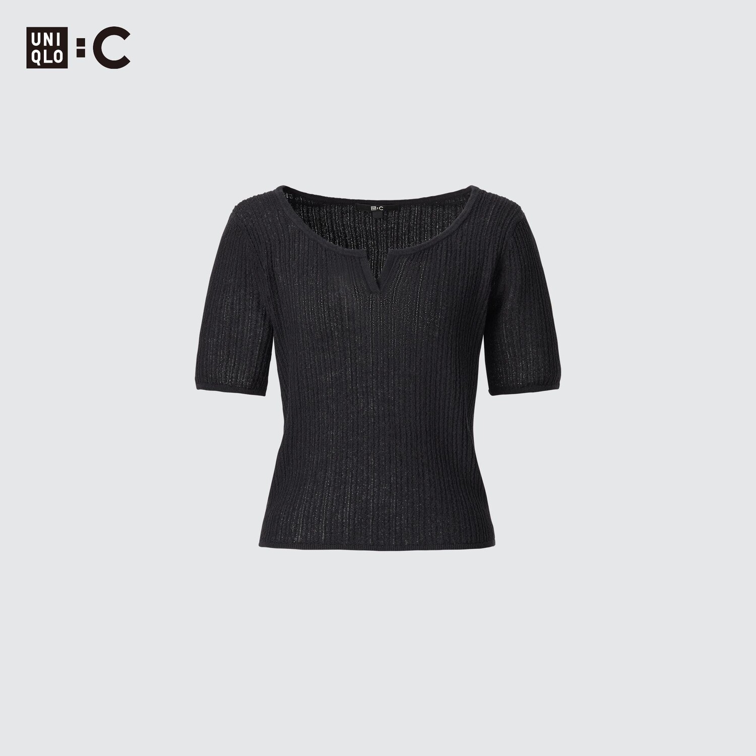 

Свитер Uniqlo женский с коротким рукавом, черный