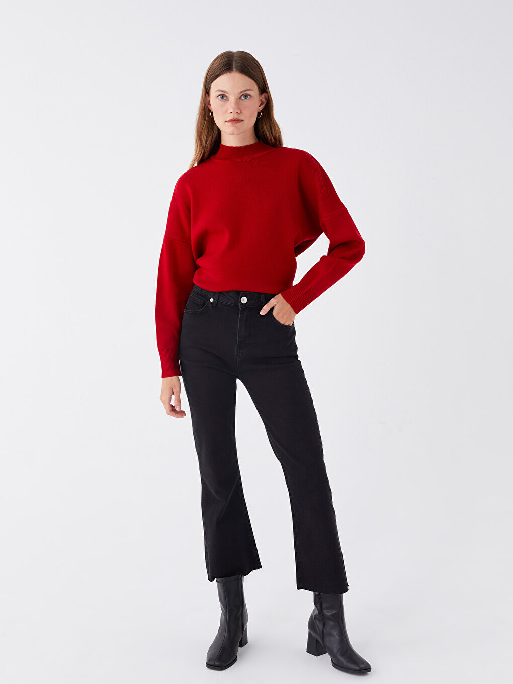 

Широкие женские джинсовые брюки LCW Modest