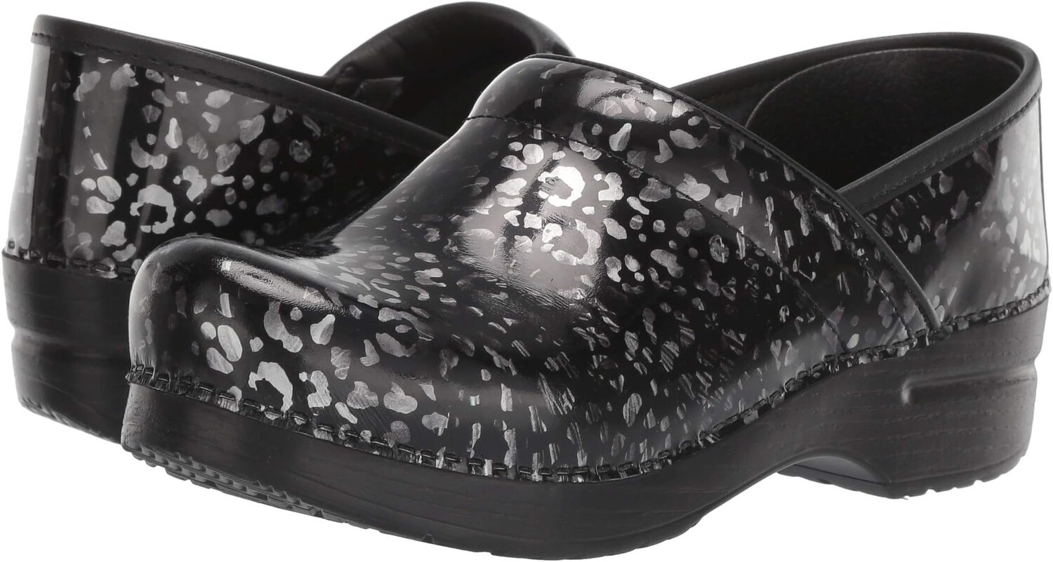 

Сабо Professional Dansko, цвет Pewter Leopard Patent