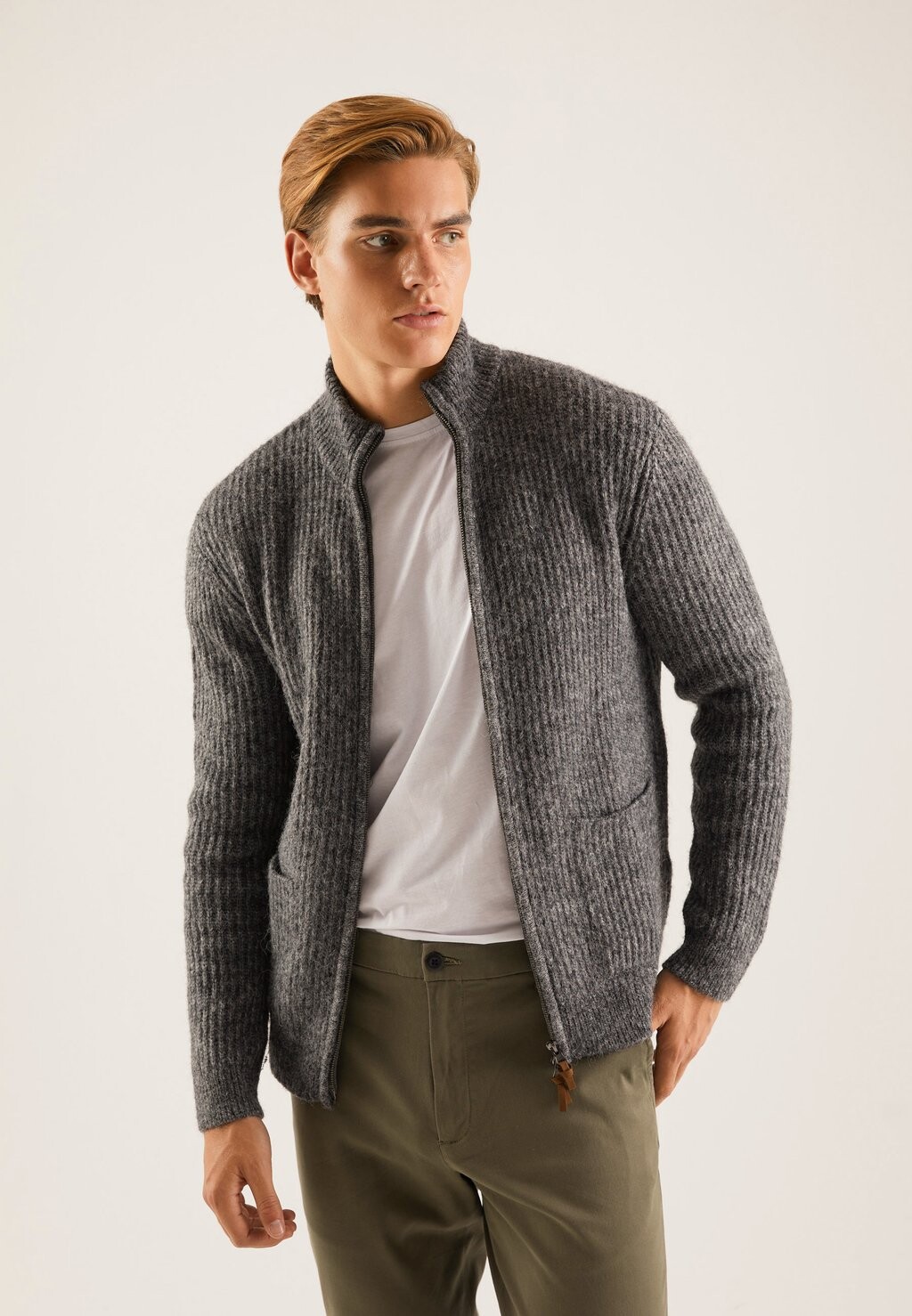 

Кардиган Pier One, цвет mottled dark grey