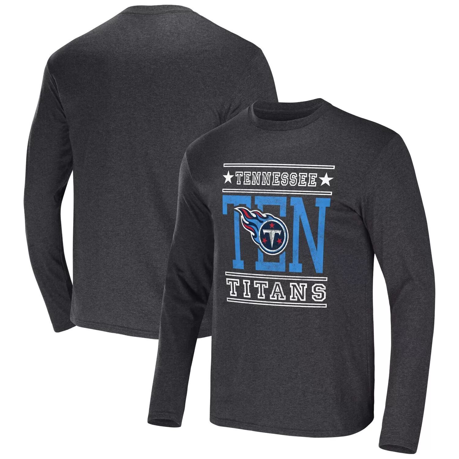 

Мужская футболка с длинным рукавом из коллекции NFL x Darius Rucker от Fanatics Heathered Charcoal Tennessee Titans