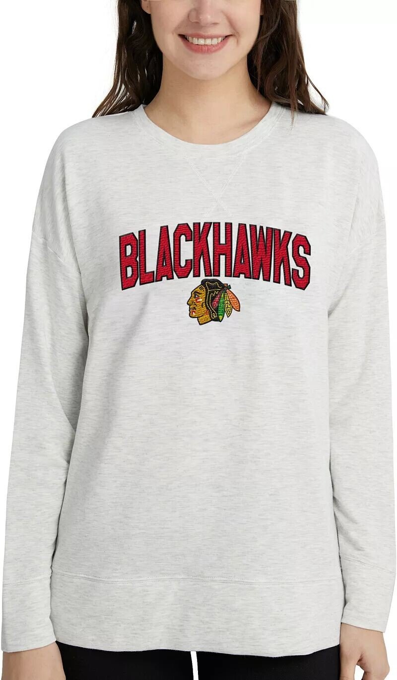 Женская толстовка с круглым вырезом Concepts Sport Chicago Blackhawks