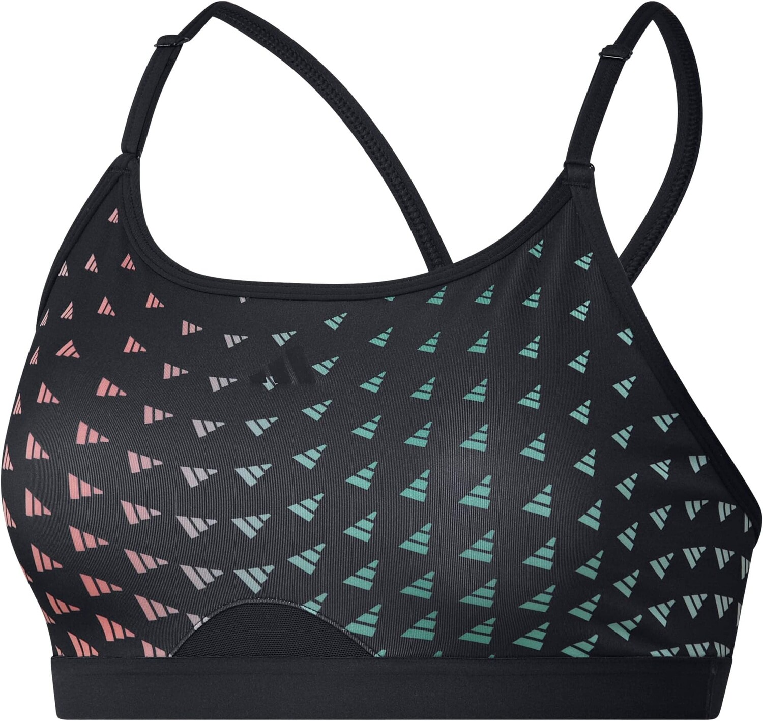 

Легкий поддерживающий бюстгальтер для тренировок Aeroreact adidas, черный