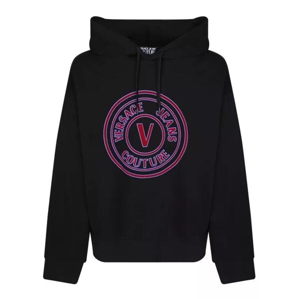 

Футболка frontal logo hoodie Versace Jeans Couture, черный