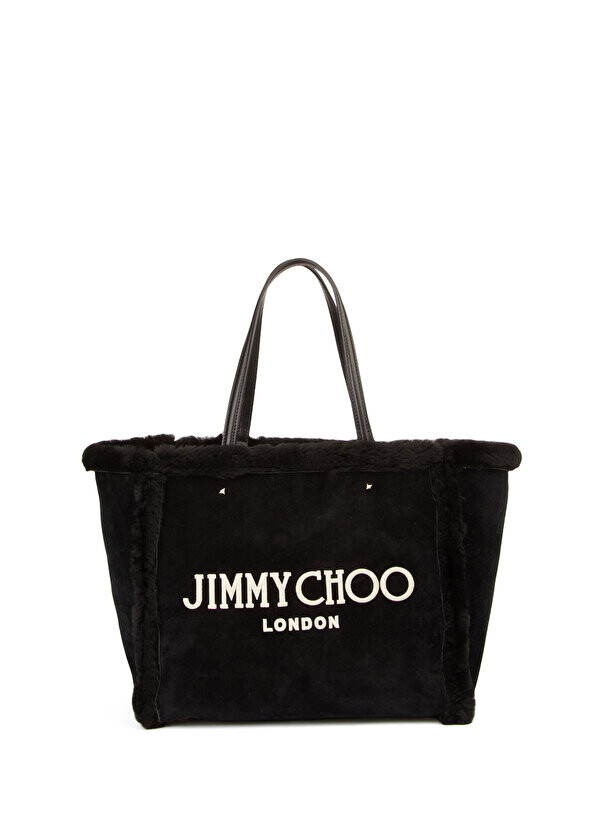 

Черная женская кожаная сумка-шоппер varenne Jimmy Choo