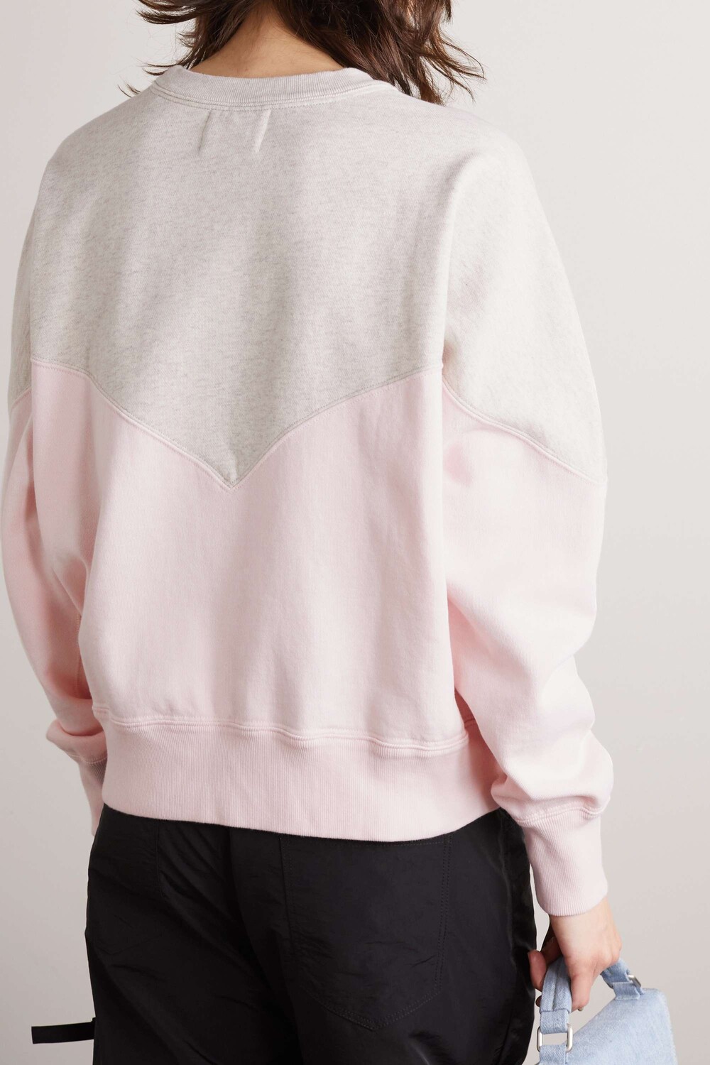 

ISABEL MARANT ÉTOILE Толстовка Houston из флокированного хлопкового джерси, розовый