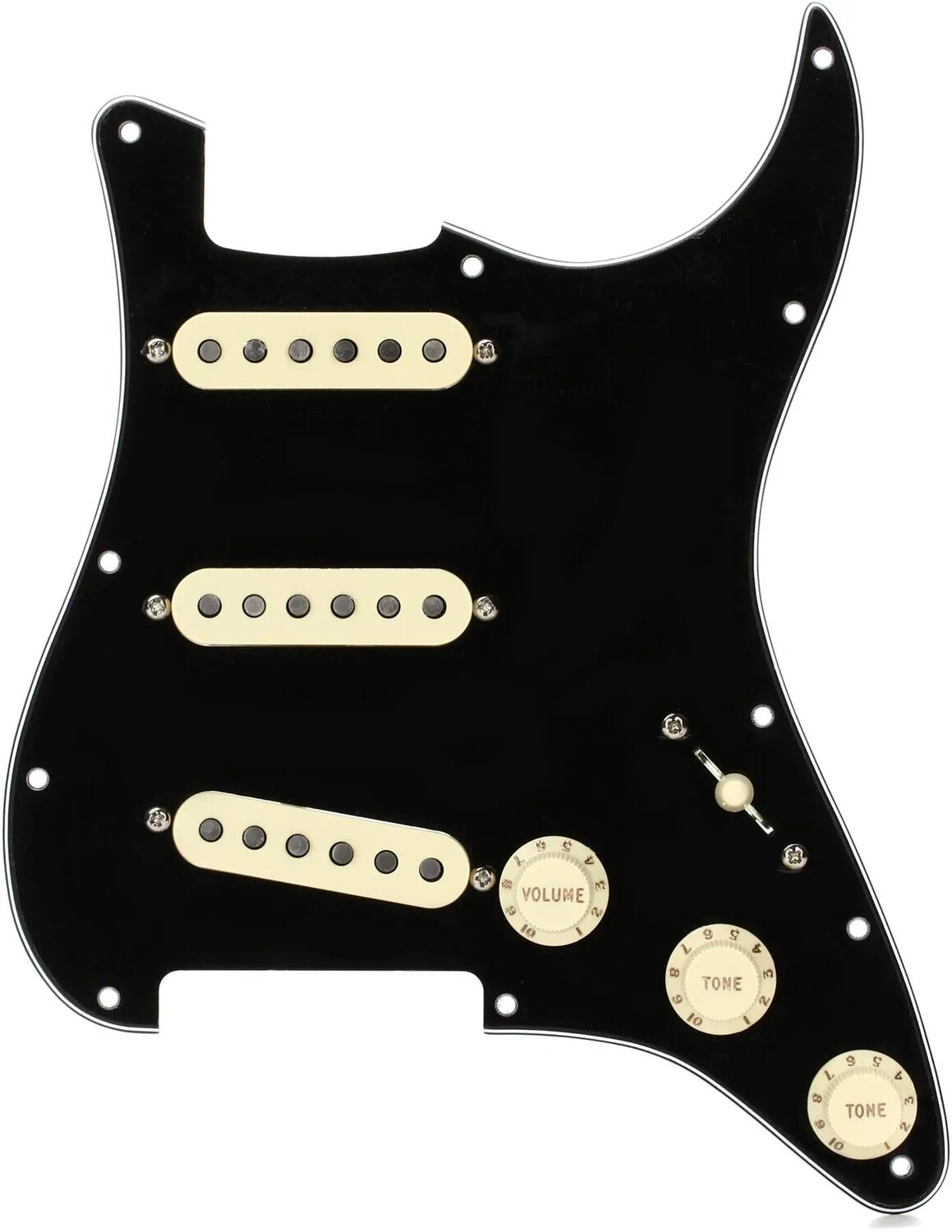 

Накладка Stratocaster Fender Texas Special SSS с проводами — черная, 3-слойная
