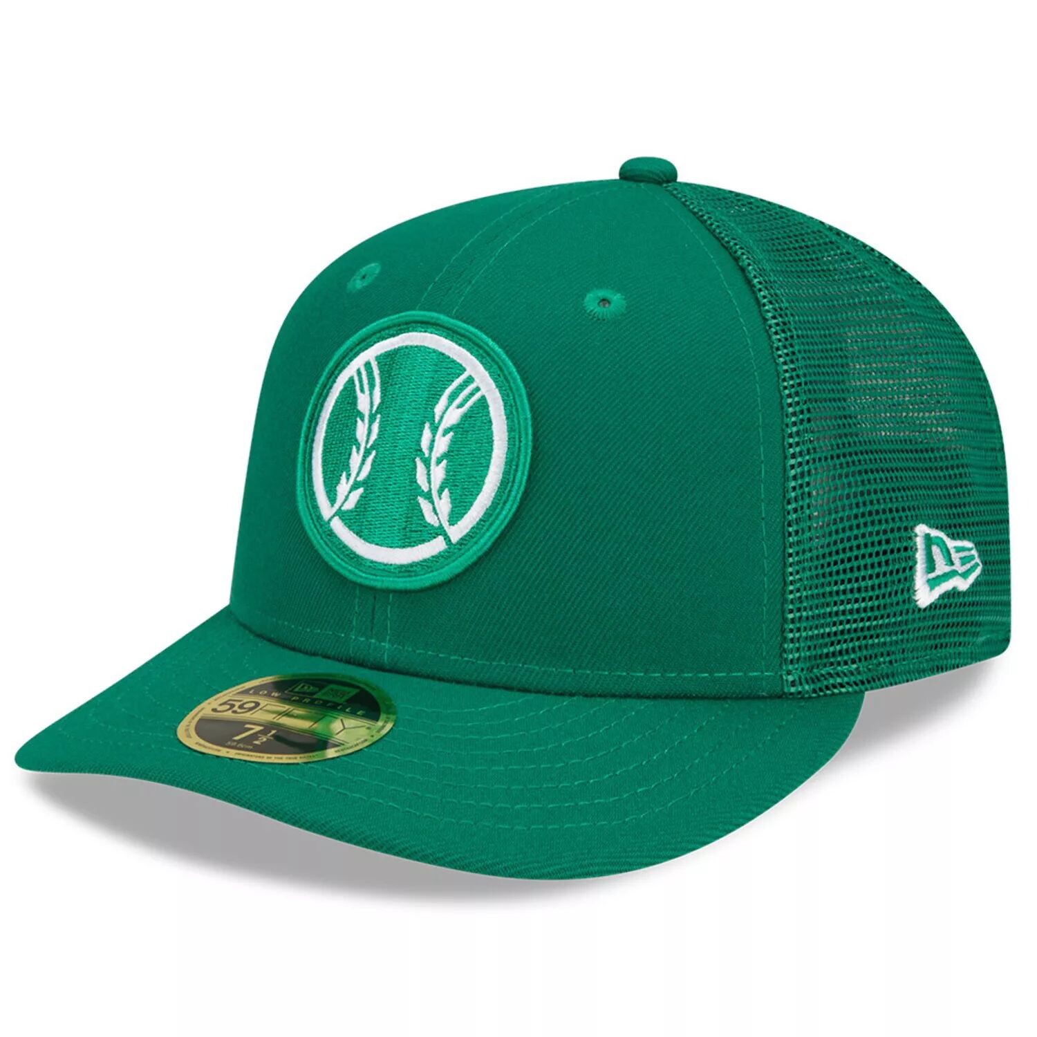 

Мужская шляпа New Era Green Milwaukee Brewers 2022 ко Дню Святого Патрика для игры в поле, низкопрофильная 59FIFTY, облегающая шляпа