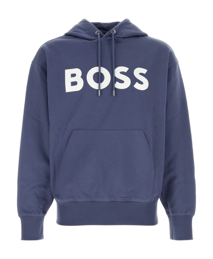 

Хлопковая толстовка Boss, синий