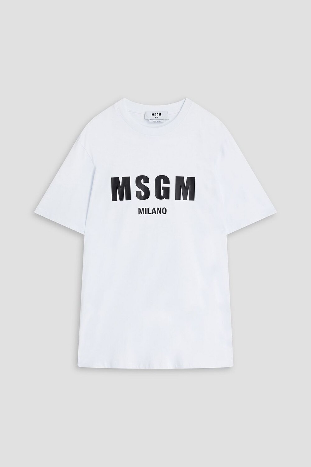 

Футболка из хлопкового джерси с логотипом MSGM, белый