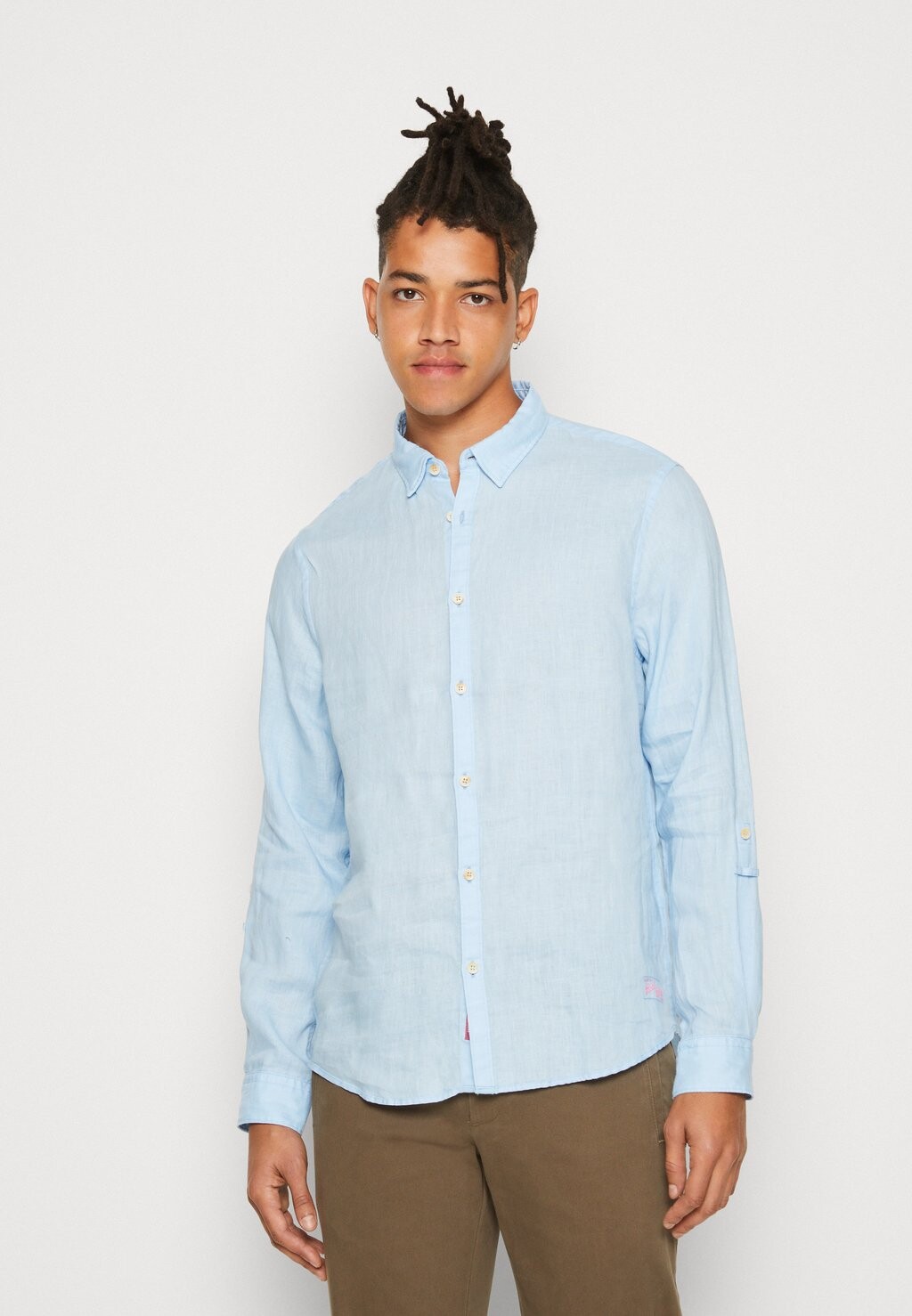 

Рубашка SHIRT WITH SLEEVE ROLL-UP Scotch & Soda, цвет sky