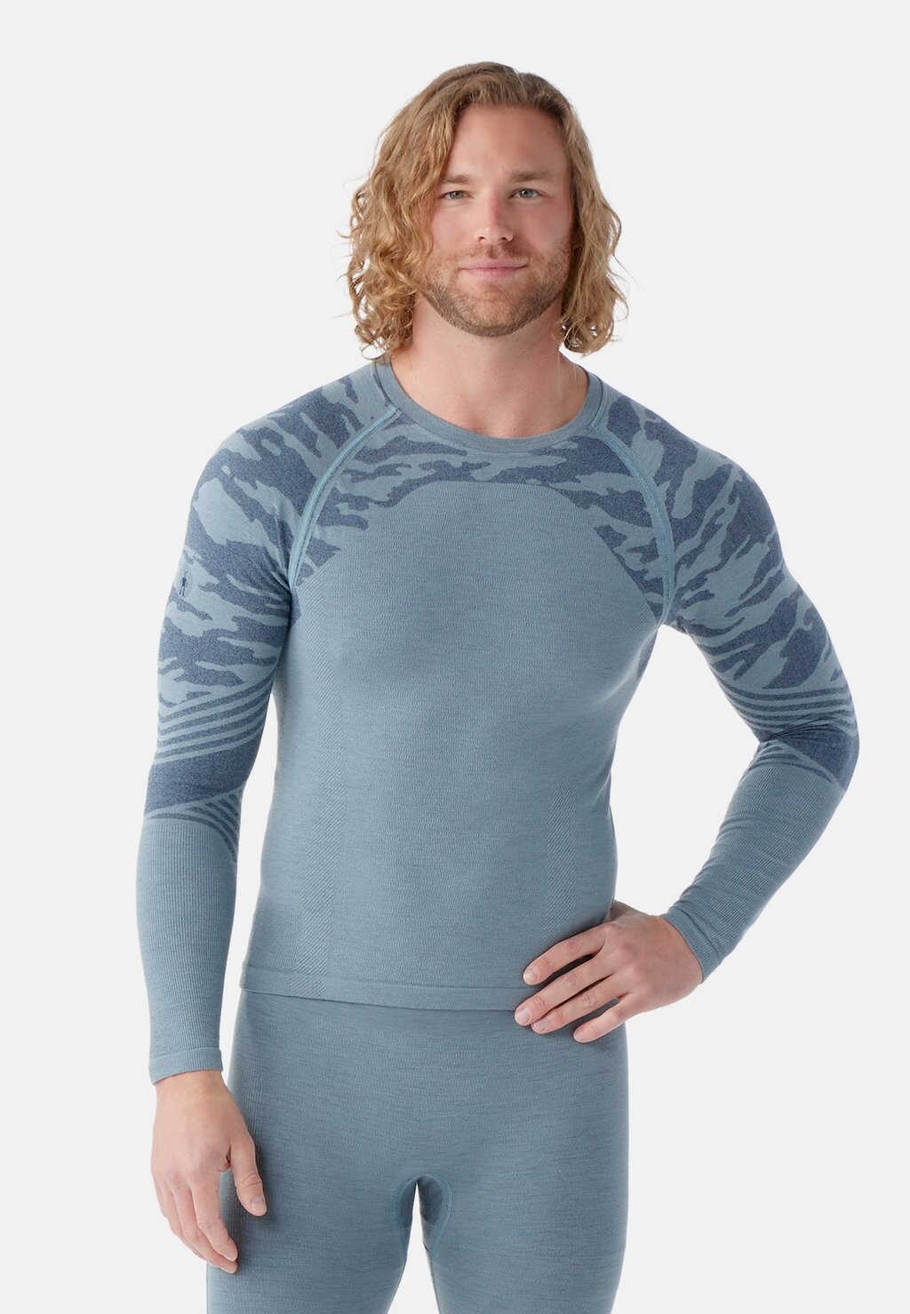 

Майка Intraknit Active Base Layer Long Sleeve Smartwool, цвет lead