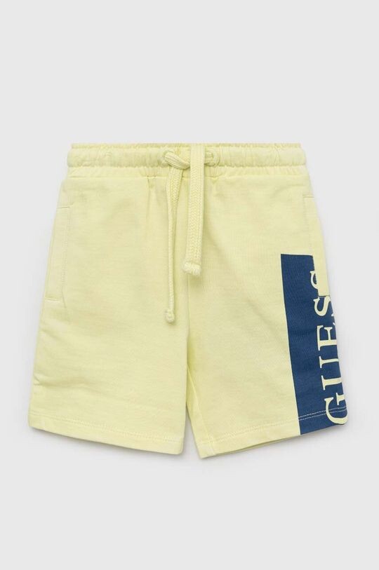 

Детские хлопковые шорты Guess, зеленый