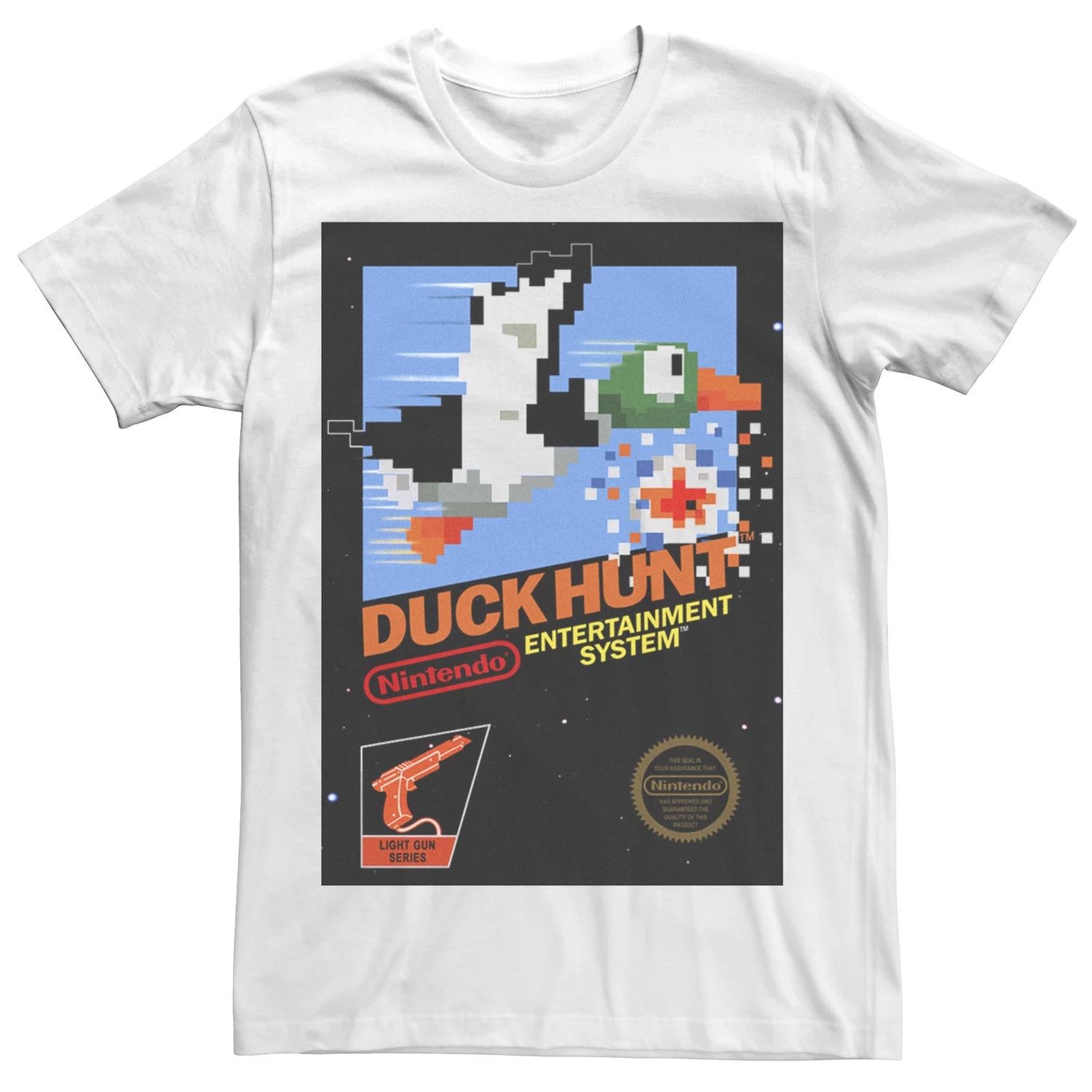 Мужская футболка Nintendo NES Duck Hunt Licensed Character duck hunt nes