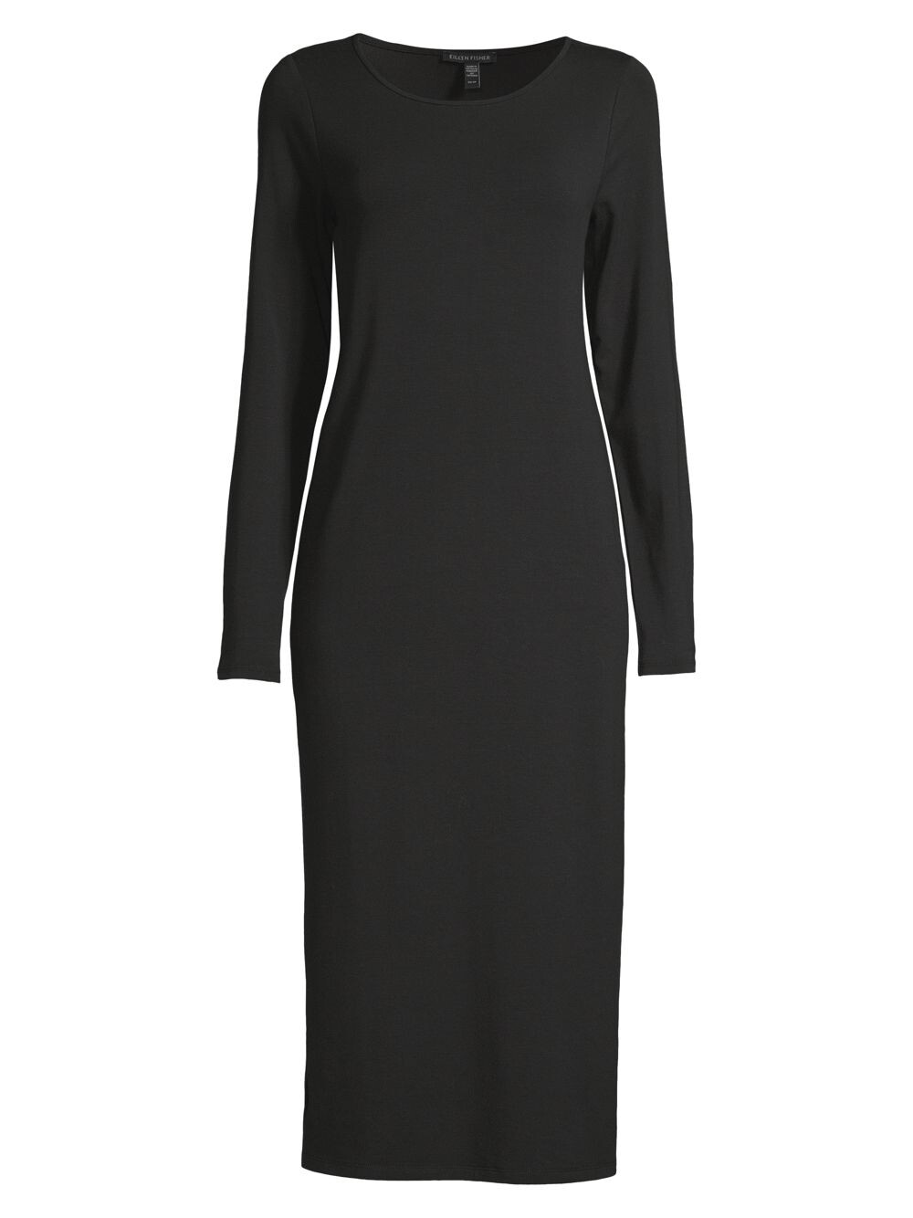 

Платье миди с круглым вырезом Eileen Fisher, черный