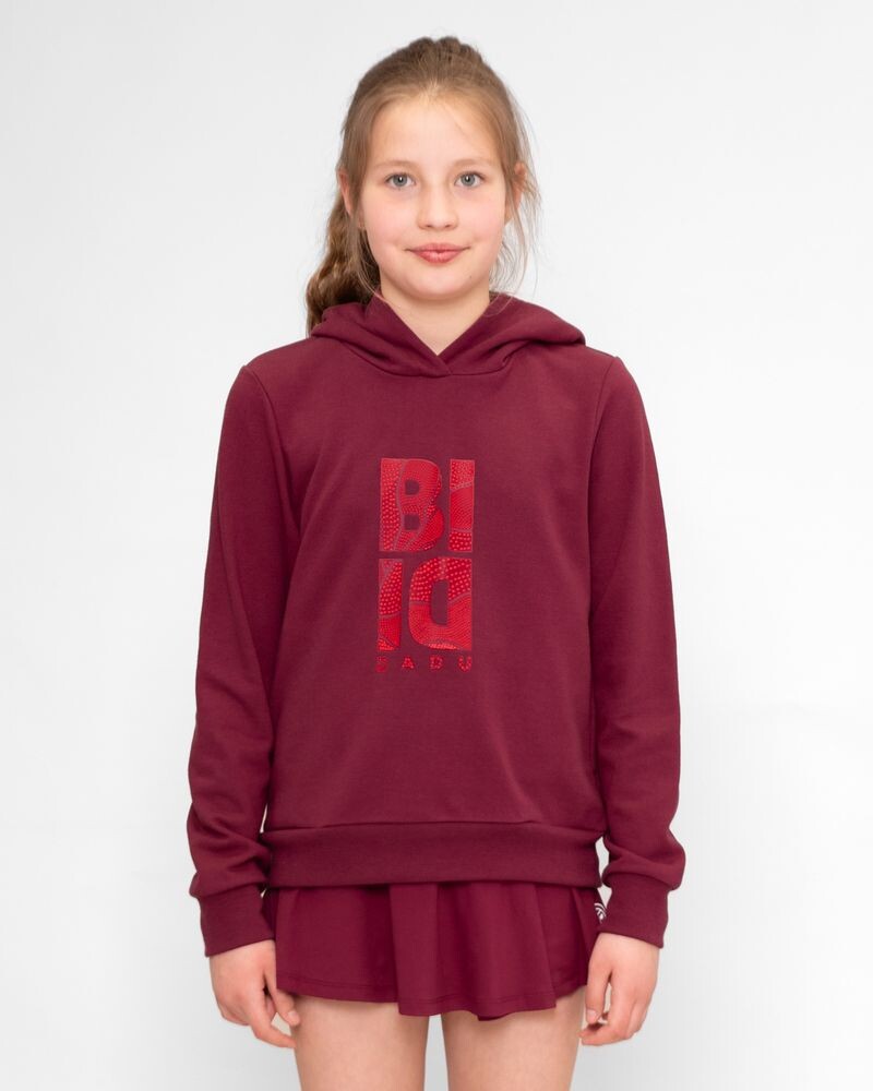 

Толстовка BIDI BADU Protected Leafs Chill Junior Hoody bordeaux, бордо