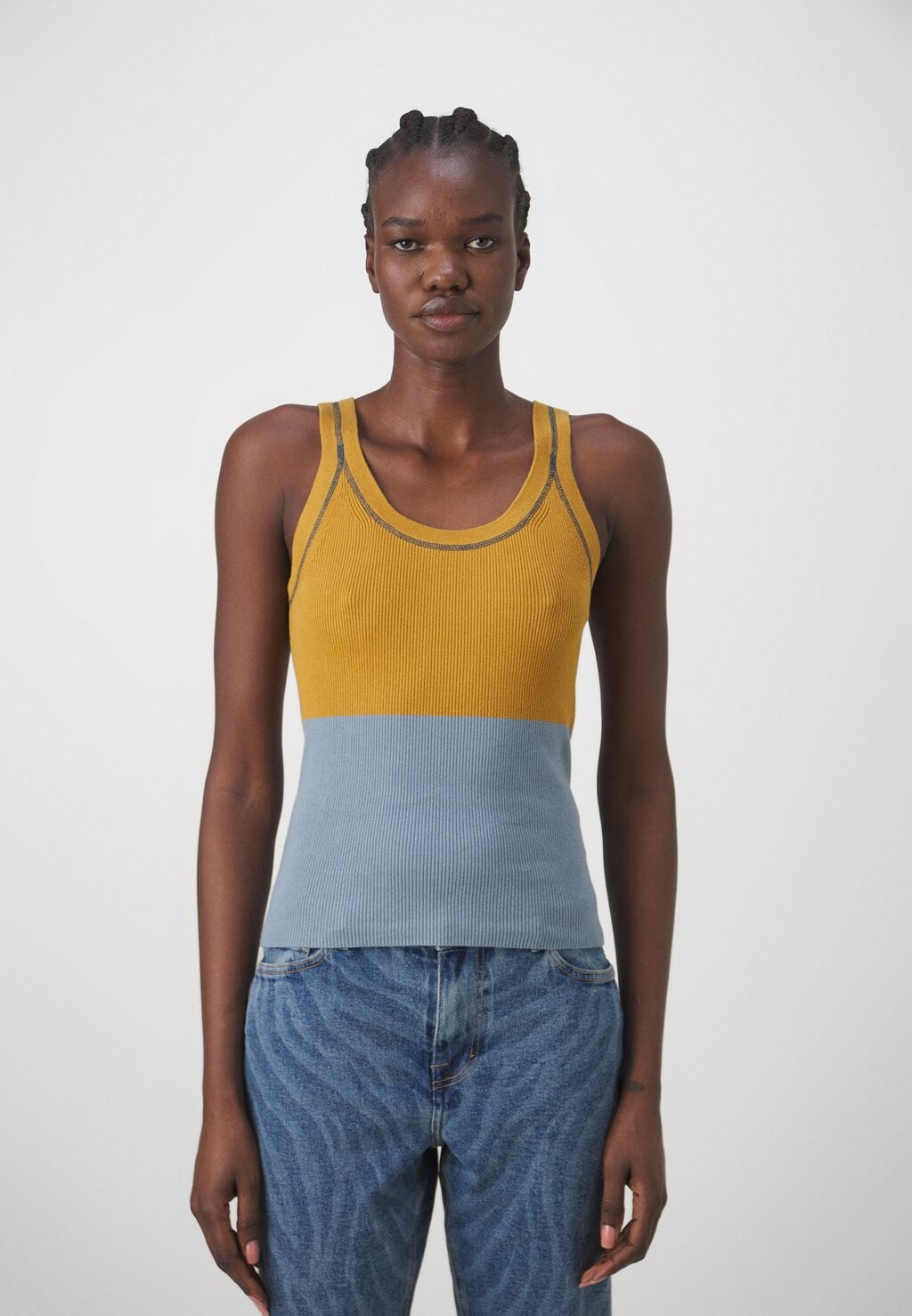 

Топ WOMENS VEST PS Paul Smith, горчица