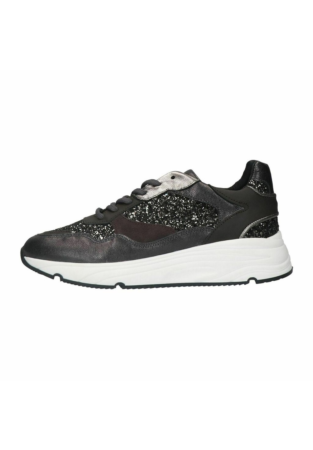 

Низкие кроссовки MIT GLITZER Manfield, цвет schwarz