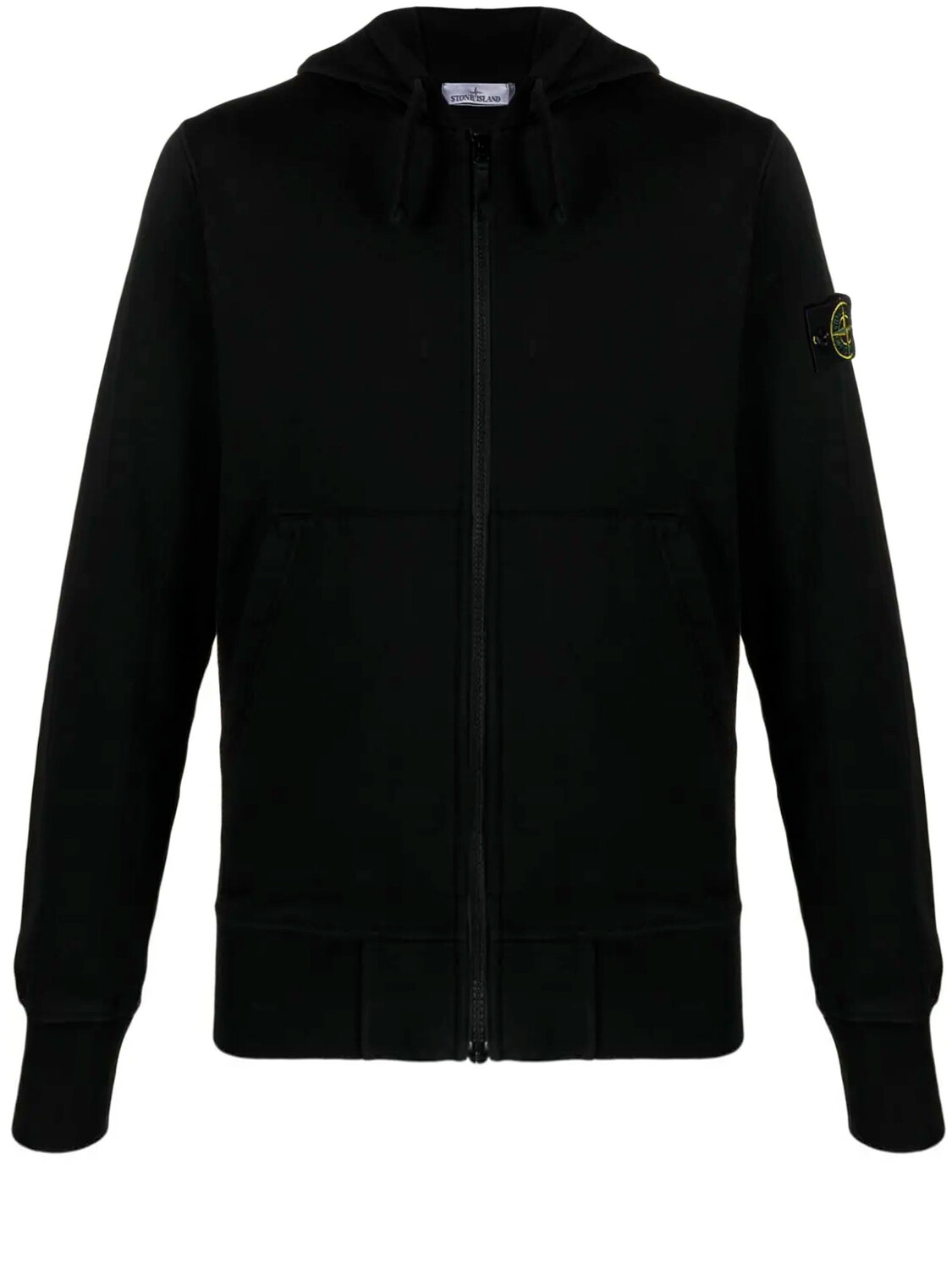 Худи Stone Island Cotton zip, черный