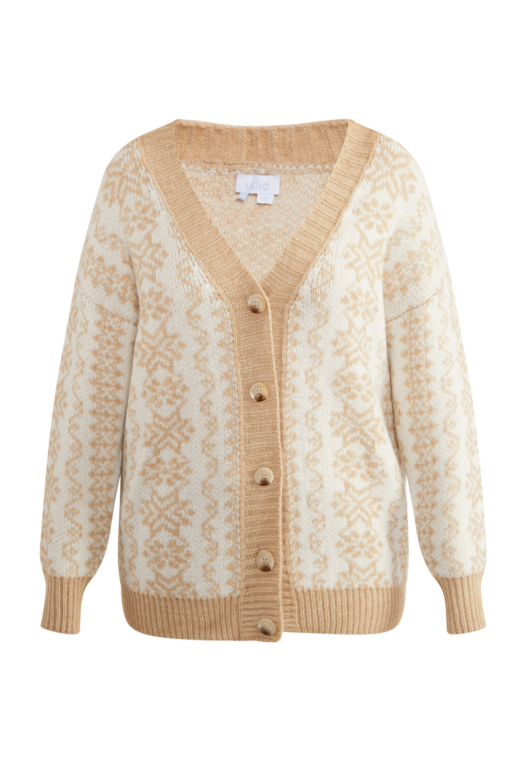 

Толстовка usha BLUE LABEL Oversize Cardigan, бежевый