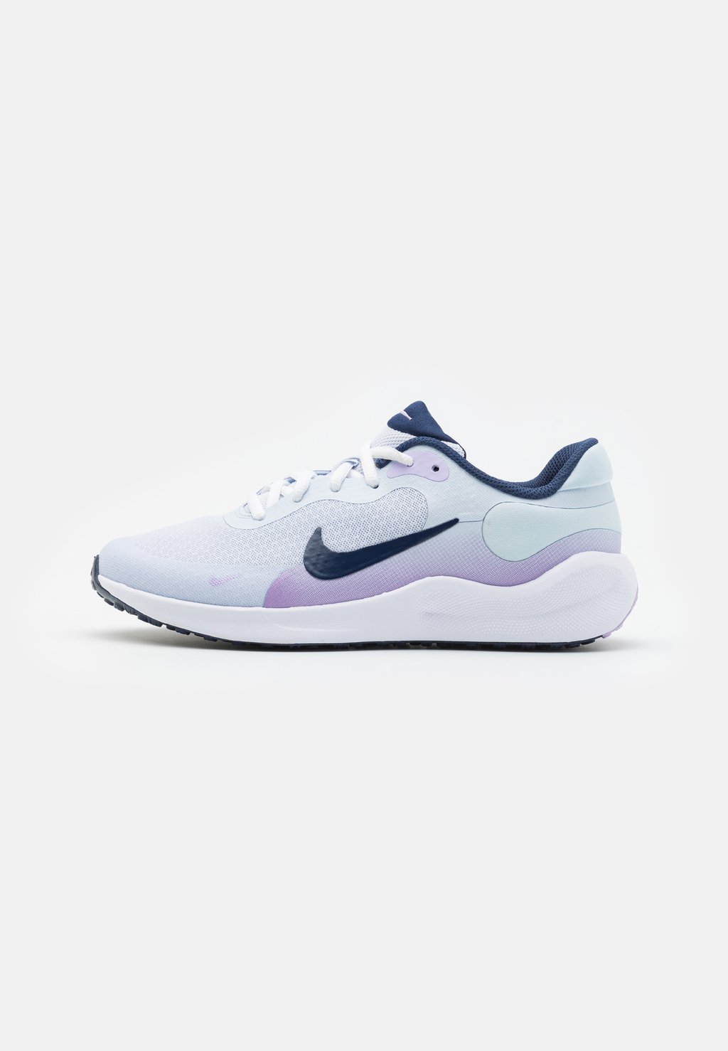 цена Нейтральные кроссовки REVOLUTION 7 UNISEX Nike, цвет football grey/midnight navy/lilac bloom/lilac