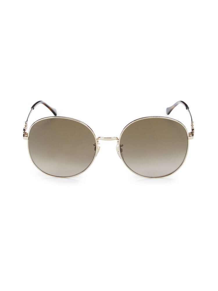 

Круглые солнцезащитные очки 59MM Gucci, золото