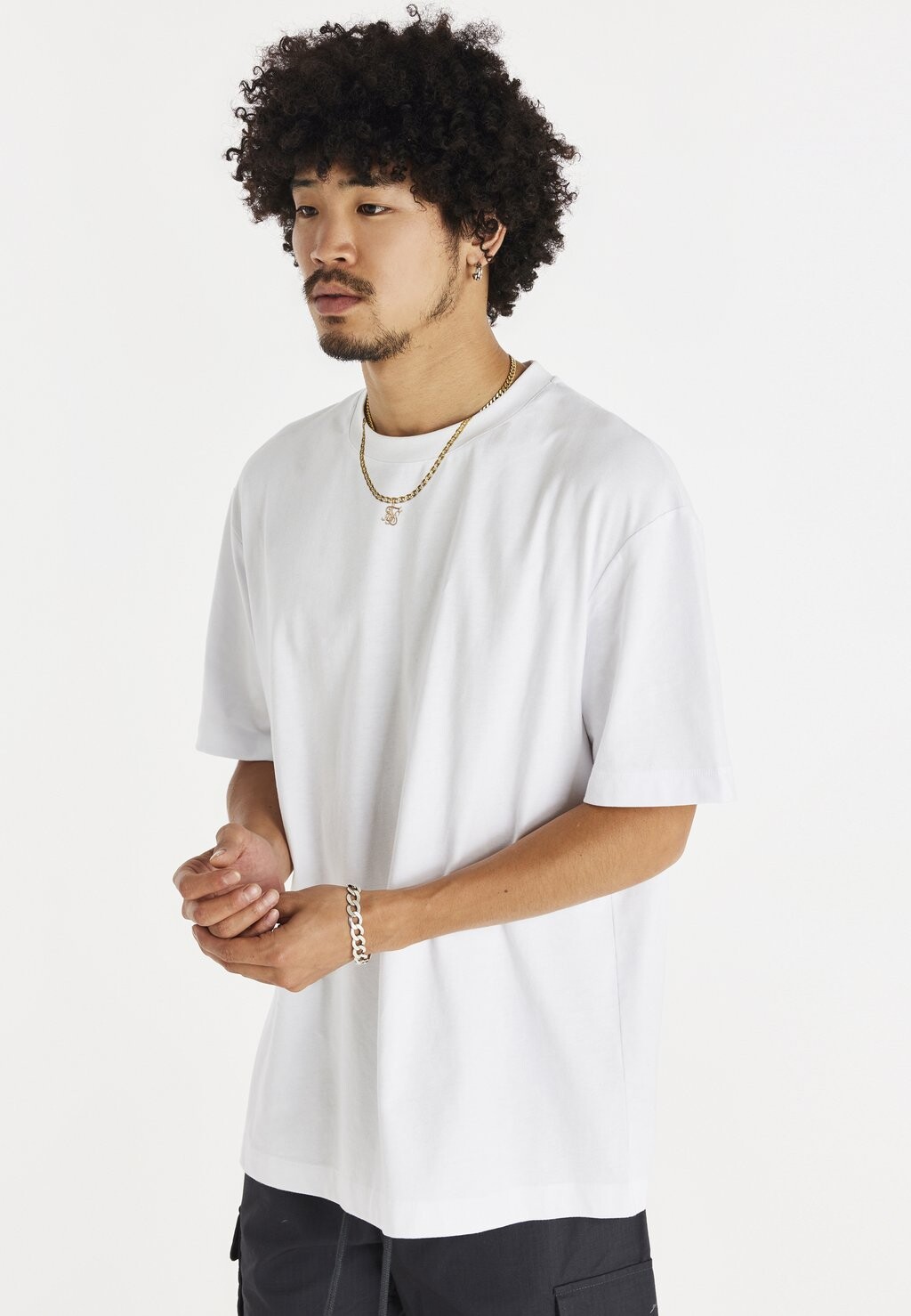 

Футболка с принтом SIKSILK, белый