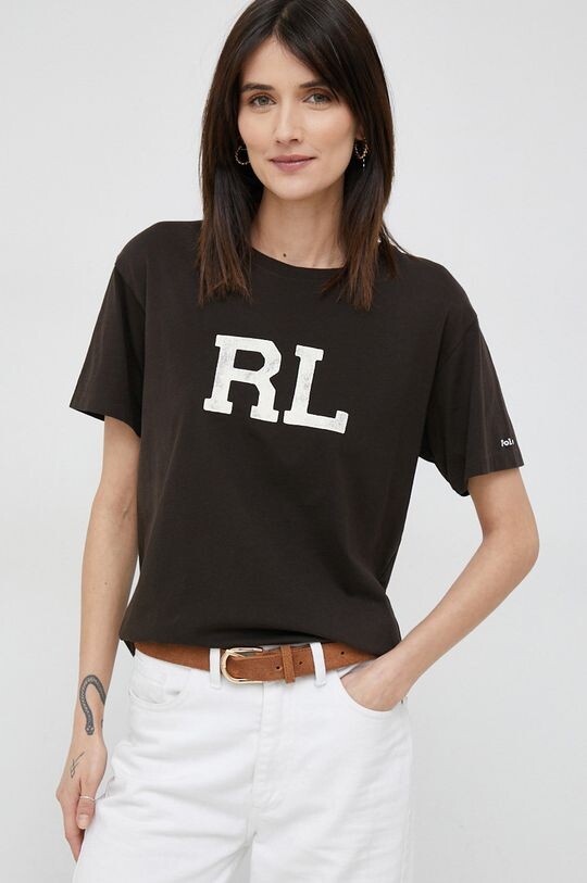 

Хлопковая футболка Polo Ralph Lauren, коричневый
